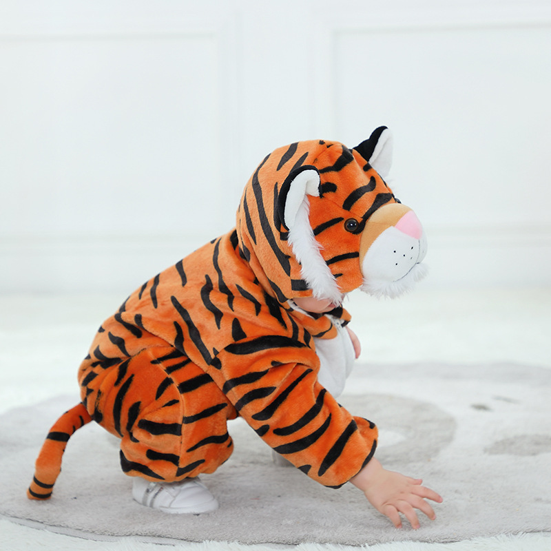 Animal Tiger Baby Clothes Kigu - Cotton Baby Onesies Zipper recensione e prezzo